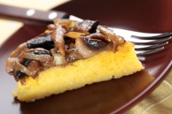 Polenta With Grilled Mushrooms And Onions