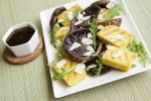 Grilled Polenta And Balsamic Portobello Mushrooms